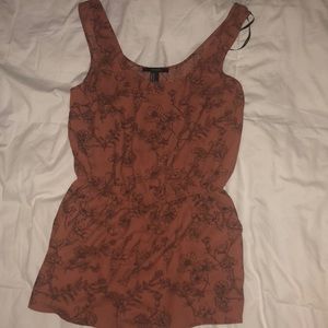 Forever 21 flower print romper